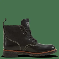Polo Ralph Lauren Tumbled Leather Boot Black
