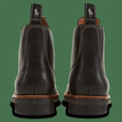 Polo Ralph Lauren Tumbled Leather Boot Black