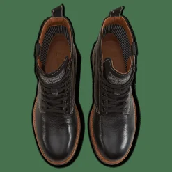 Polo Ralph Lauren Tumbled Leather Boot Black