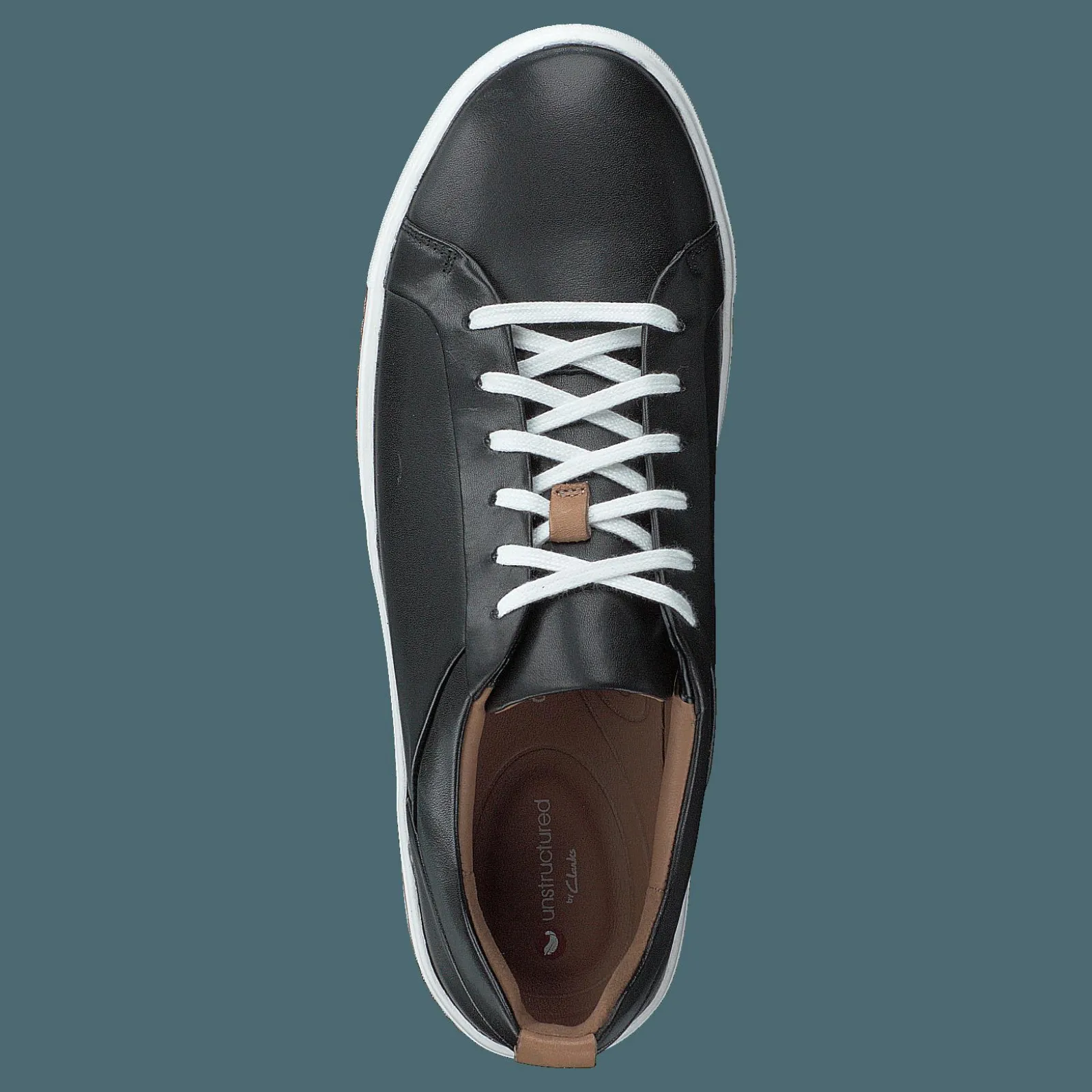 Clarks Un Maui Lace Black Leather