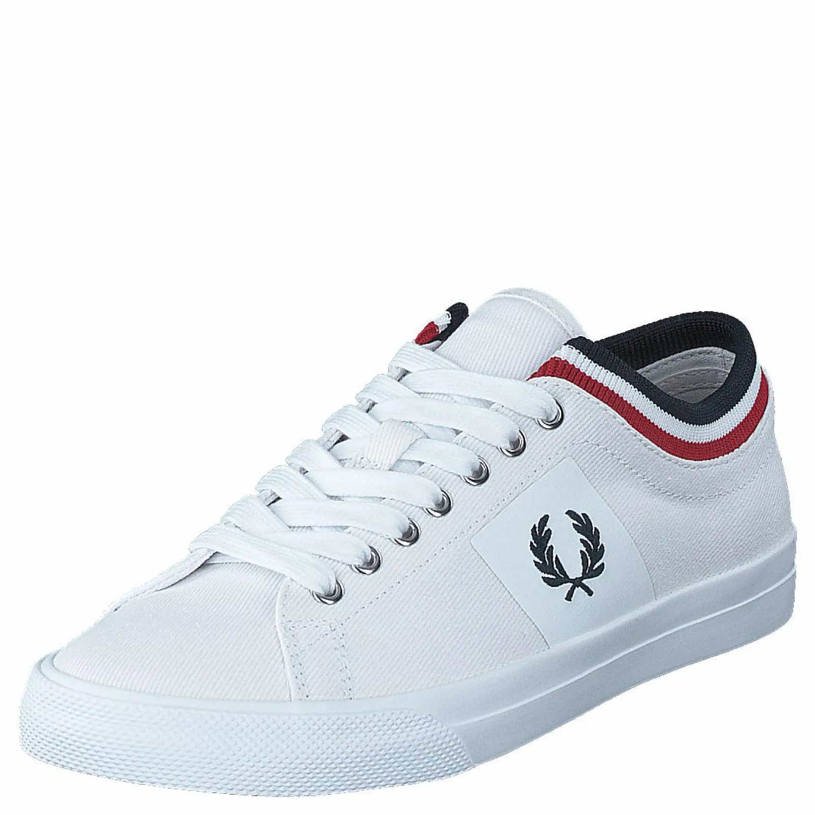 Fred Perry Underspin Tipped Cuff Twill White/navy