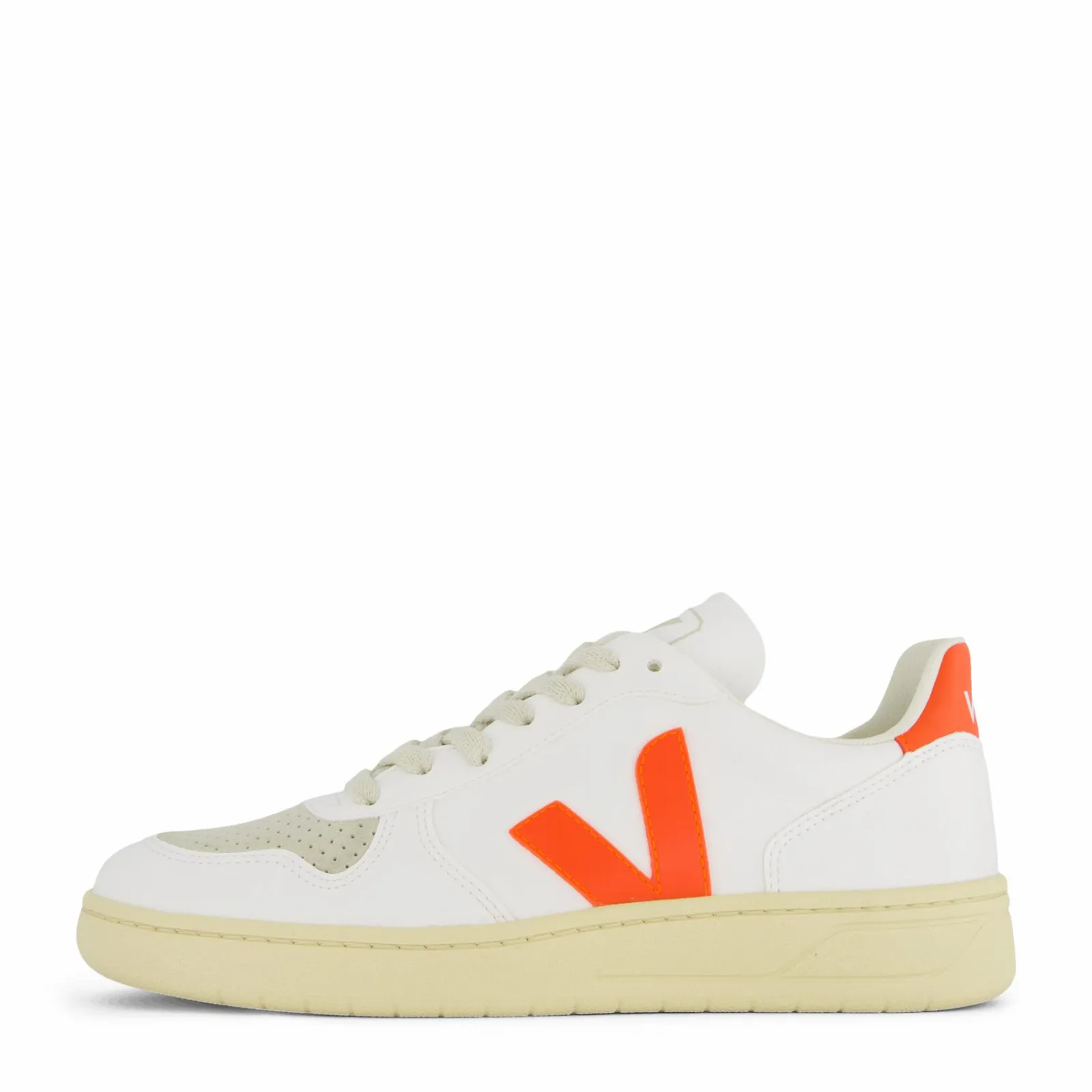 Veja V-10 Cwl White Orange Fluo