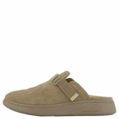 Woden Vega Clog Suede Silver Mink