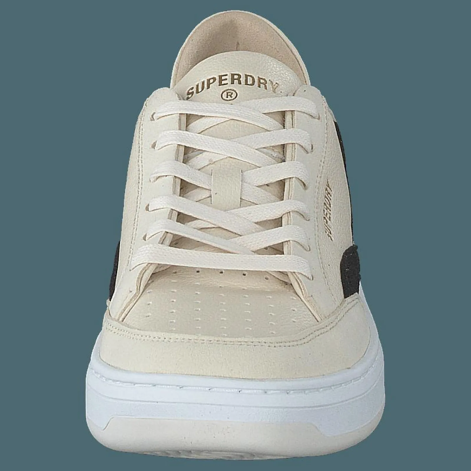 Superdry Vegan Basket Ov Low Trainer Oatmeal/vintage Black