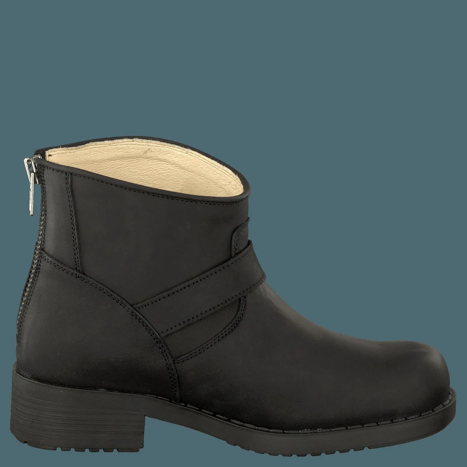 Johnny Bulls Very Low Boot Zip Back Black/Silver