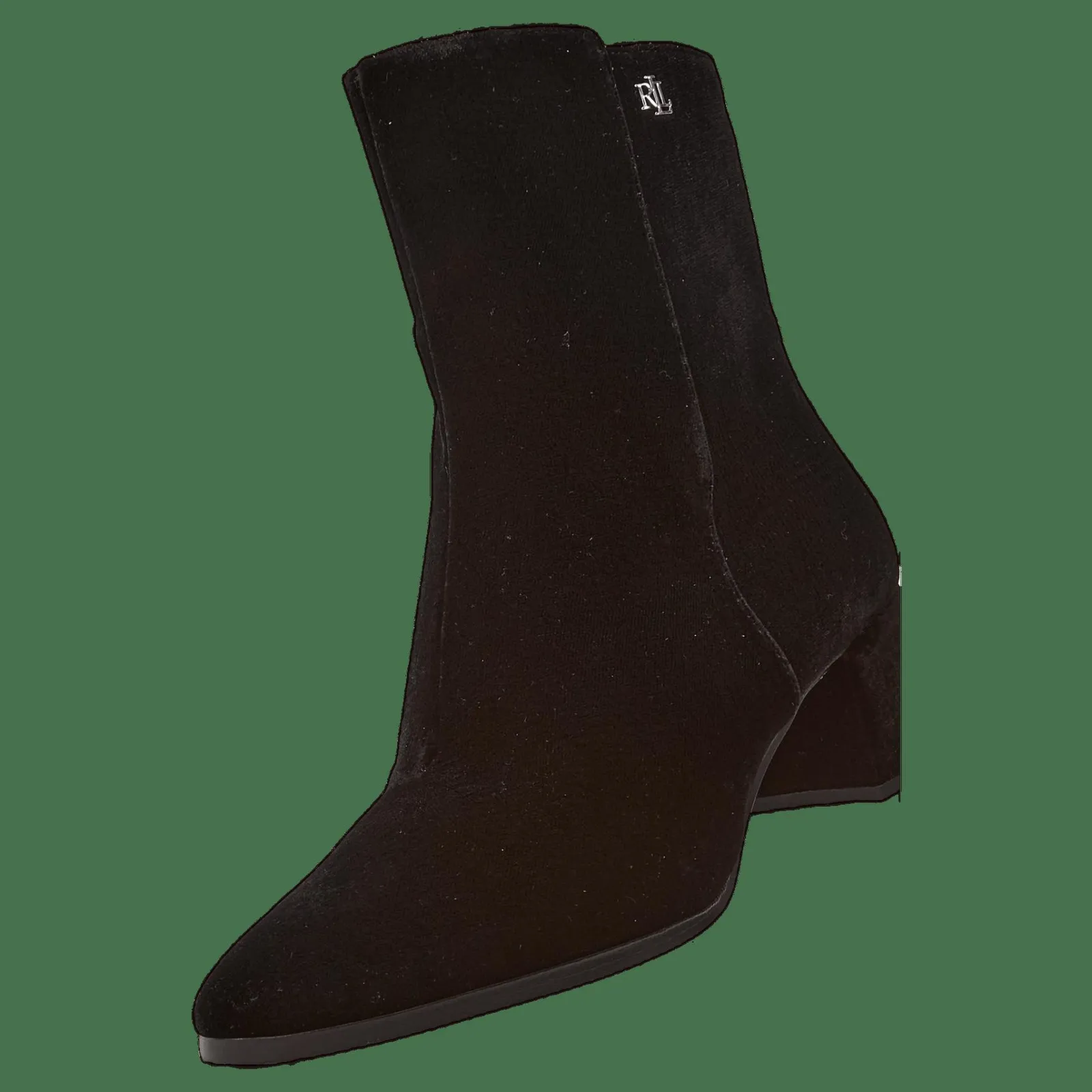 Lauren Ralph Lauren Wendey II Velvet Bootie Black