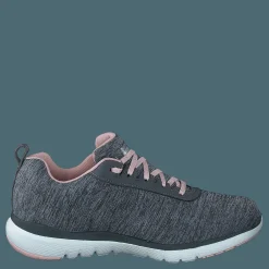 Skechers Womens Flex Appeal 3.0 - Jer's Gylp Gray Light Pink