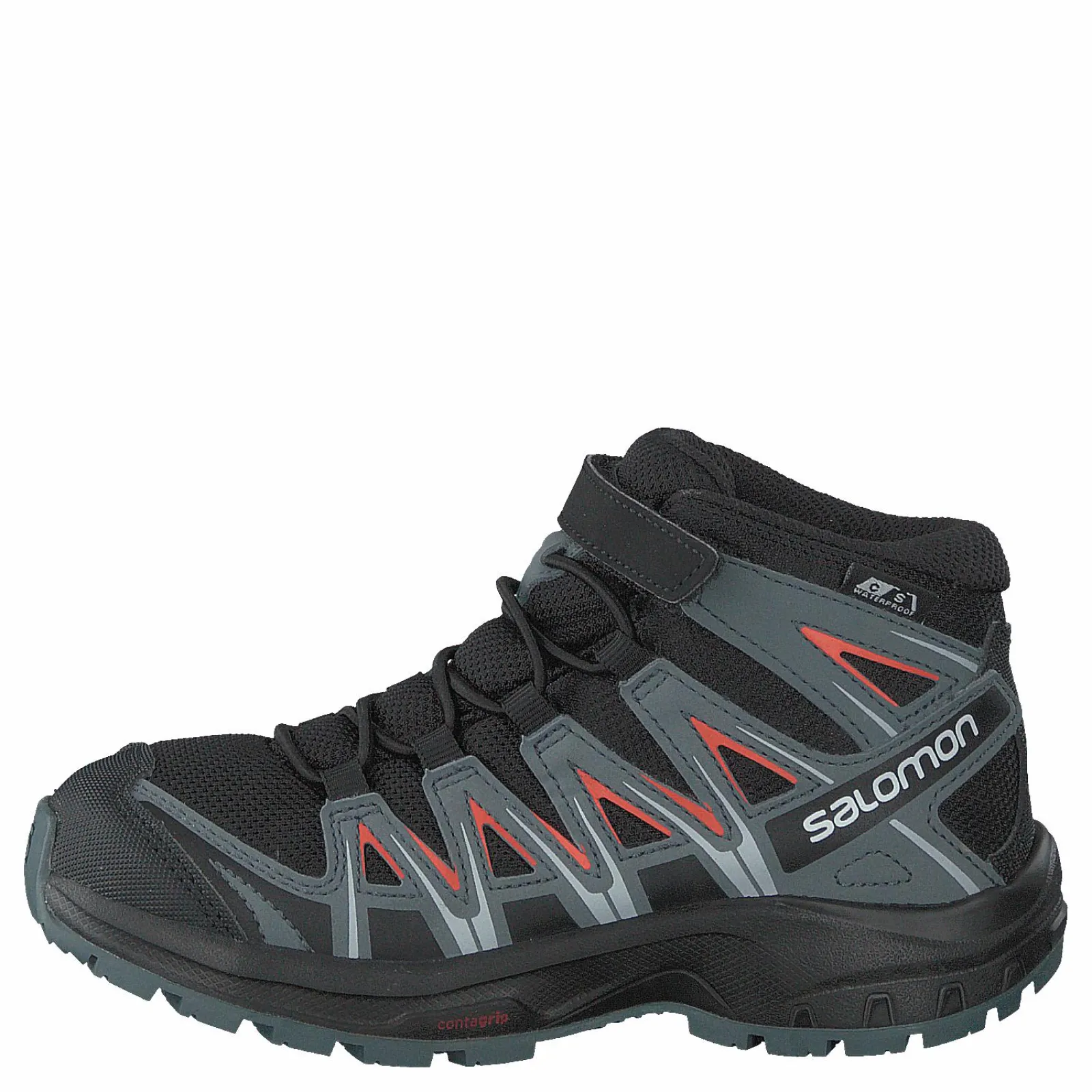 Barn Salomon Xa Pro 3d Mid Cswp K Black/stormy Weather/cherry To