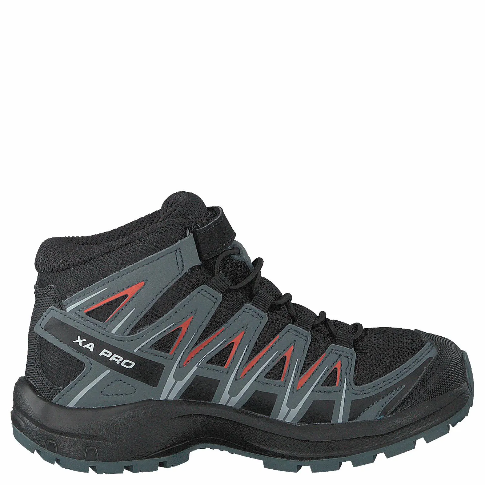Barn Salomon Xa Pro 3d Mid Cswp K Black/stormy Weather/cherry To