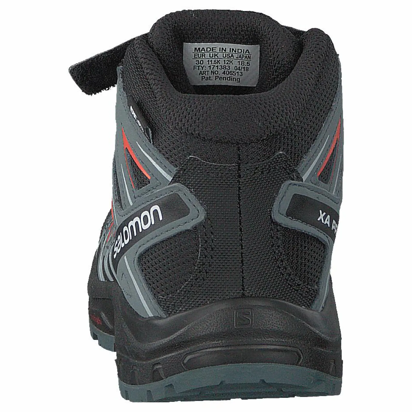 Barn Salomon Xa Pro 3d Mid Cswp K Black/stormy Weather/cherry To