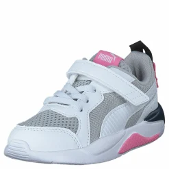 Barn Puma X-ray Ac Inf White-grayviol-sachetpink-peac