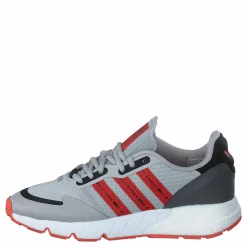 adidas Originals Zx 1K Boost Grey Two / Semi Solar Red / Cloud White